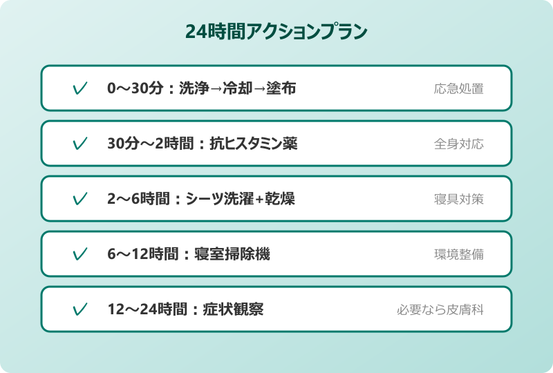 ダニ かゆみ 止める方法 24時間アクションプラン