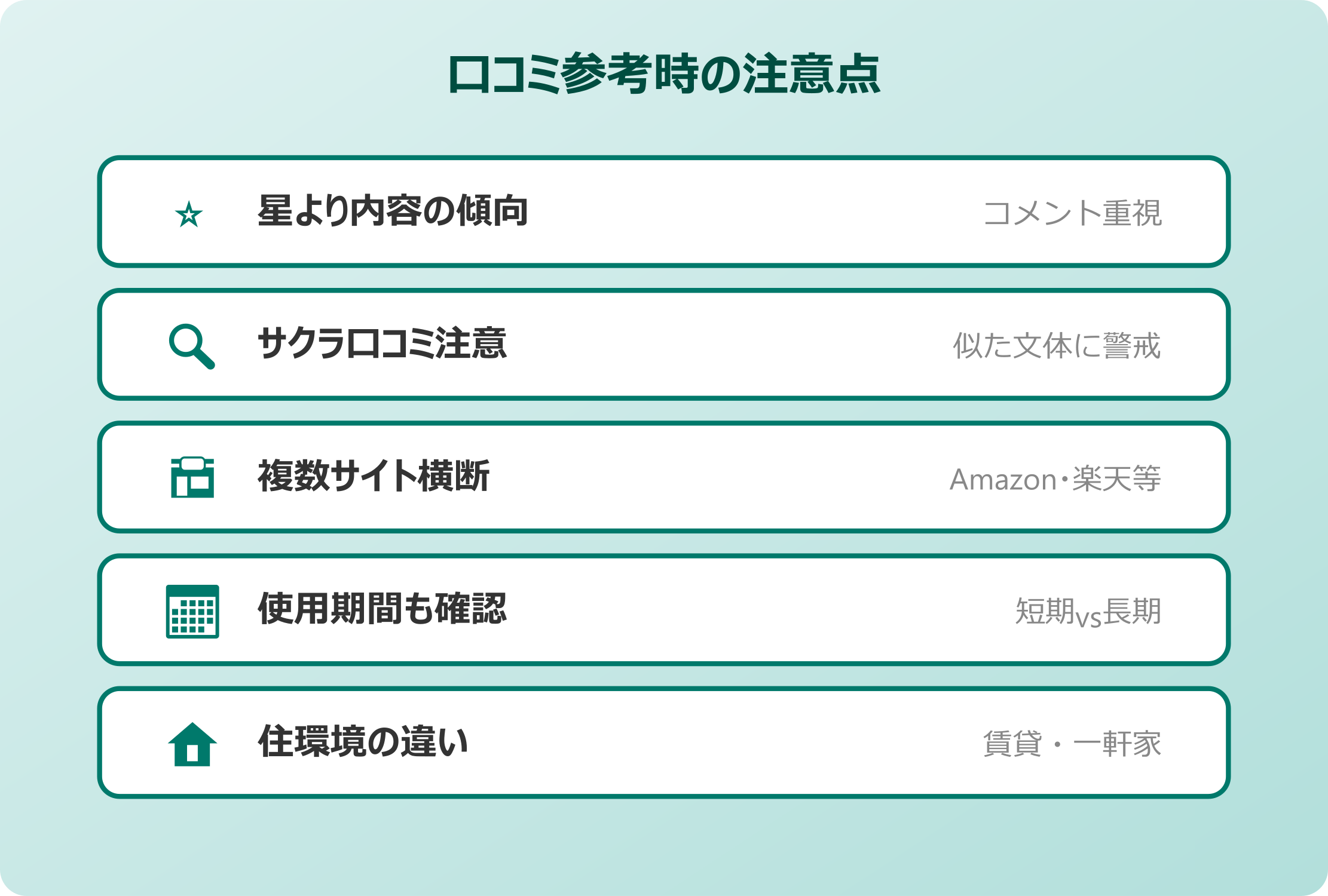 ダニムエンダー 口コミ参考時の注意点