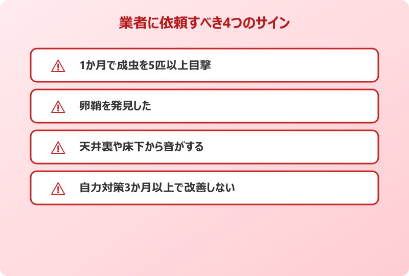 ゴキブリ対策 最強 一軒家 業者依頼の判断