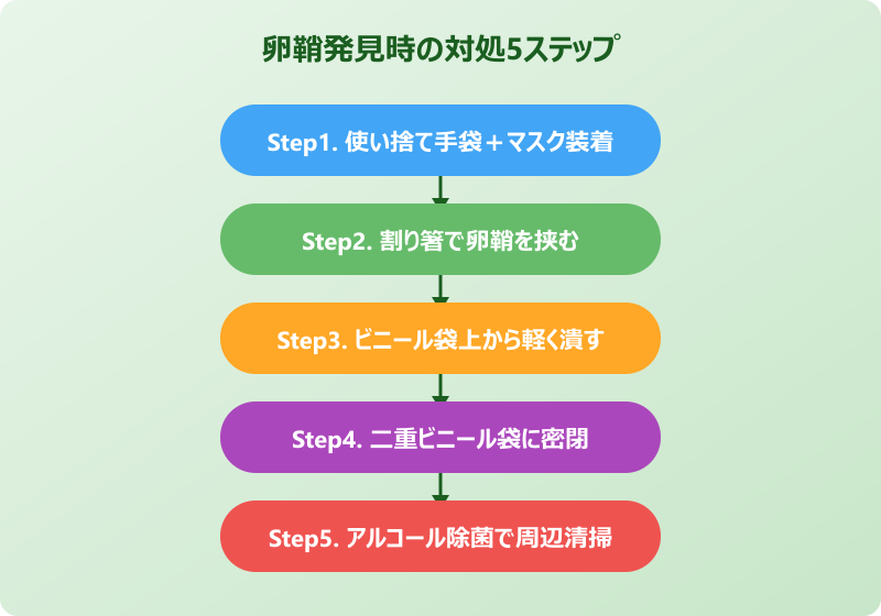 ゴキブリ 死後 卵鞘 対処方法