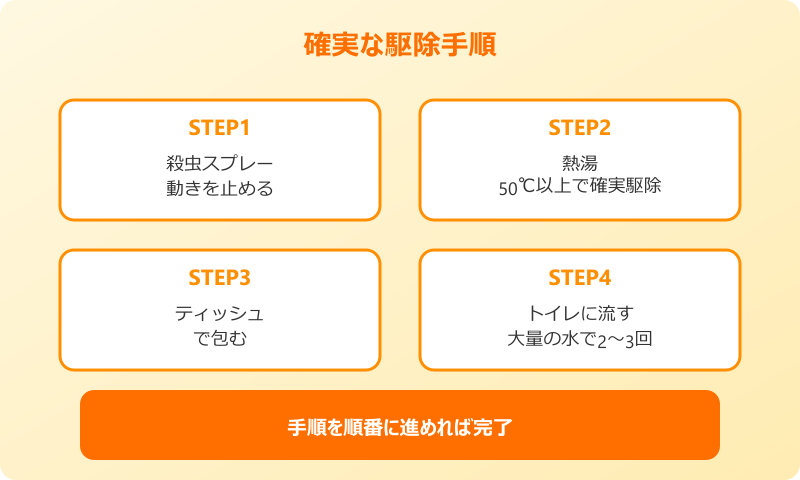 ゴキブリ トイレに流す 確実な駆除手順