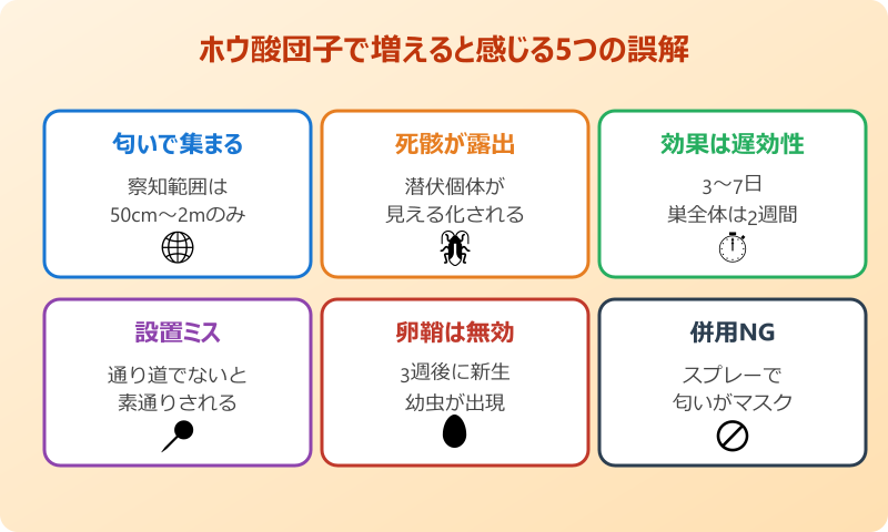 ホウ酸団子 ゴキブリ 増える 5つの誤解