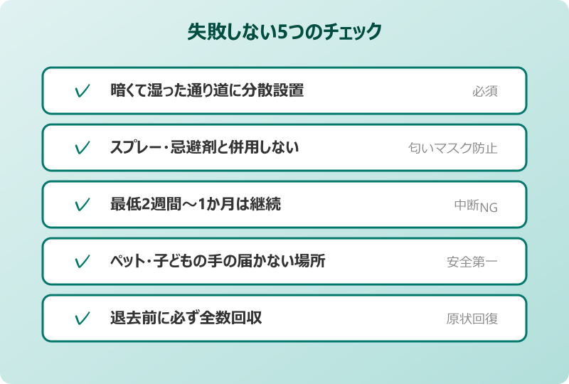 ホウ酸団子 ゴキブリ 増える 失敗しないチェックリスト