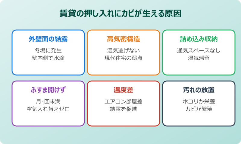 押し入れのカビ対策で知っておきたい賃貸特有の事情