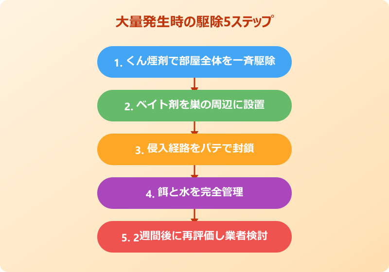 ゴキブリ 急に大量発生 対処手順