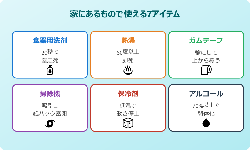 ゴキブリ 触らずに処理 家にあるもの 7選
