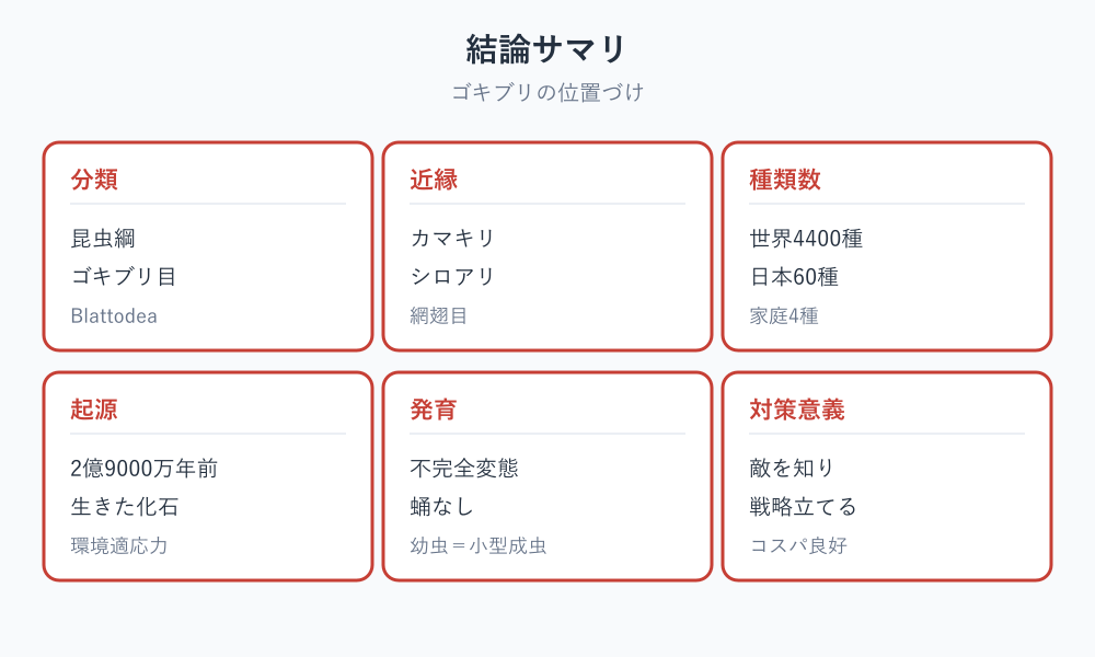 ゴキブリは何類 結論まとめ