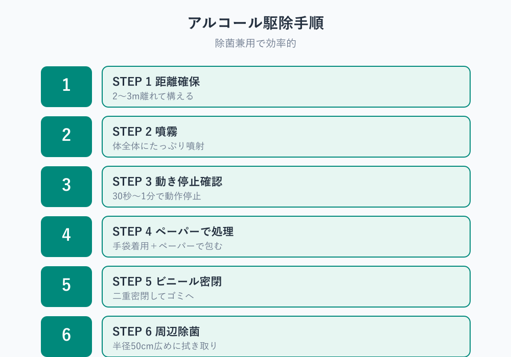 スプレーないゴキブリの殺し方 アルコール活用