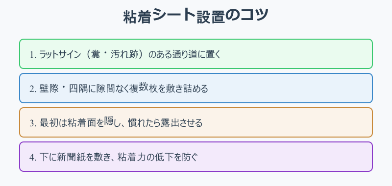 粘着シートの設置場所のコツ