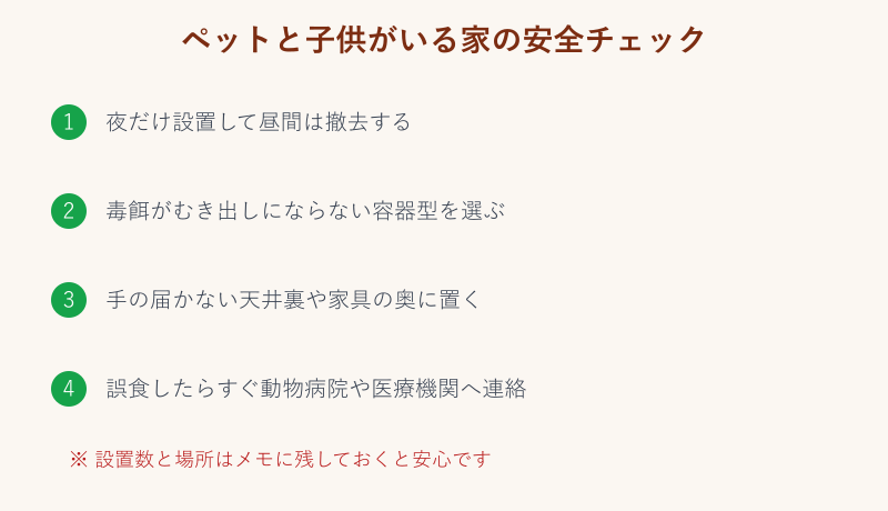 ペットと子供がいる家の安全チェックリスト