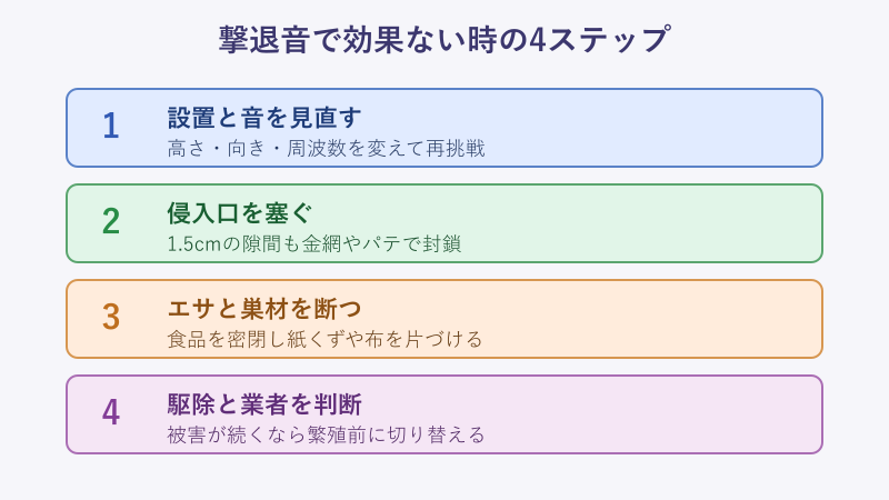 効果ない時に進める4ステップのフロー
