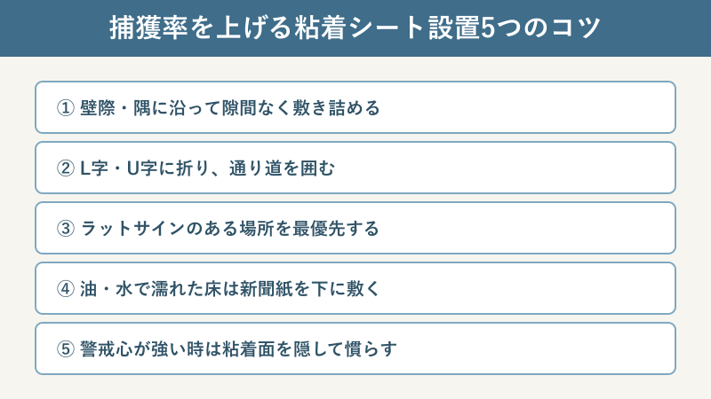 粘着シート設置5つのコツのチェックリスト