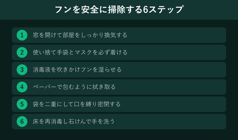 ネズミのフンを安全に掃除するための6つのステップ