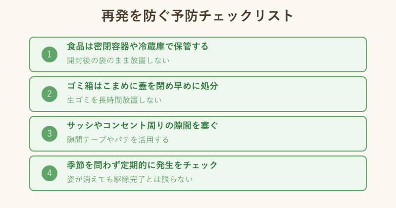 イエヒメアリ再発防止チェックリスト