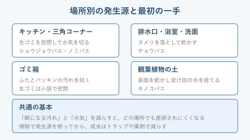 場所別の発生源マップ