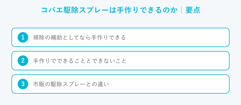 コバエ駆除スプレーは手作りできるのかの要点